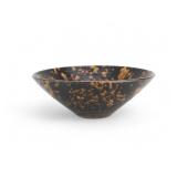 A Chinese Jizhou Ware Tortoise Shell Conical Bowl