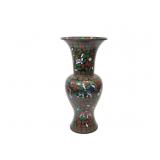 A LARGE CLOISONNE PHOENIX TAIL VASE