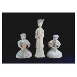 Three Chinese Tang Pottery Figurines