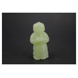 CHINESE CARVED JADE KID FIGURINE