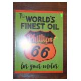 Phillips 66 12.5in x 16in Tin Sign