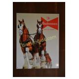 Budweiser 12.5in x 16in Tin Sign