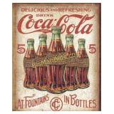 Coca Cola 12.5in x 16in Tin Sign