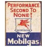 Mobilgas 12.5in x 16in Tin Sign