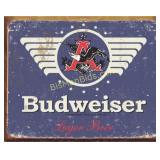 Budweiser 12.5in x 16in Tin Sign