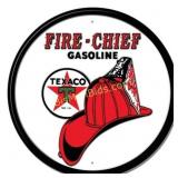 Fire-Chief Round - 11.75ï¿½ Tin Sign