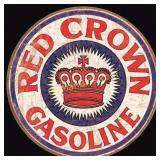 Red Crown  Round - 11.75" Tin Sign