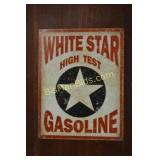 White Star 12.5in x 16in Tin Sign