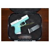 Glock G43 9mm Robin Egg Blue