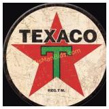 Texaco Round - 11.75ï¿½ Tin Sign