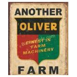 Oliver 12.5in x 16in Tin Sign