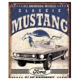 Mustang 12.5in x 16in Tin Sign