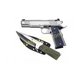 DE 1911 45ACP 5" 8RD STS FS W/ KNIFE