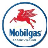 Mobilgas Pegasas **FULLY EMBOSSED STEEL**