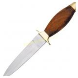 9" BOOT KNIFE WOOD HANDLE