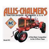 Allis Chalmers 12.5in x 16in Tin Sign