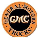 GMC Trucks Round **FULLY EMBOSSED STEEL**