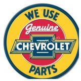 Chevy Round Genuine Parts **FULLY EMBOSSED STEEL*