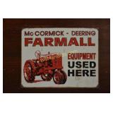 McCormick Deering Farmall 12.5in x 16in Tin Sign