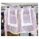 Vintage Lavender See thru With Lace Apron