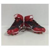 Niki Huarache Keystone Baseball Cleats Red, Black