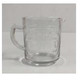 Vintage Fluffo Advertising Glass 1 Cup Measuring