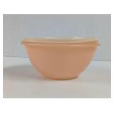 Vintage Tupperware Peach Wonderland Bowl with Lid