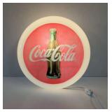 1994 Coca-Cola Logo Light Up button Hanging Works