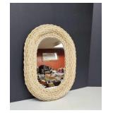 Vintage Wicker Mirror