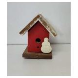 Wooden Snowman Handmade bird house