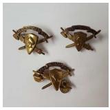 Vintage Texas A&M Corps of Cadets Brass pins 3