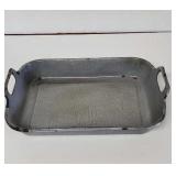 Vintage Enamelware Grey Speckled baking pan