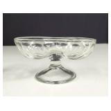 Vintage Clear Glass Double Scoop Banana Sundae