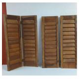 Vintage Terry USA Wood Shutters