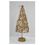 Decorative Metal and Wicker gold painted tree