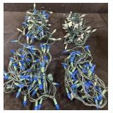 Blue & Cool White Christmas Lights - 100 feet - I