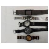 Quartz, timex Ice Fossil, Frank Gehry watches-M