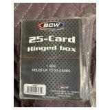 Approx 75 Sports Card Hard Plastic Cases