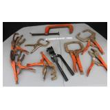 Pipe wrenches; clamps