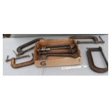(7) C clamps 8"