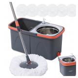 **READ DESC** BOOMJOY Spin Mop and Bucket, Mop and