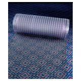 Clear Plastic Runner Rug Carpet Protector Mat Ribb