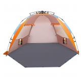 Oileus X-Large 4 Person Beach Tent Sun Shelter - P