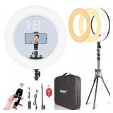 EMART 18-inch Ring Light with Stand, 65W Big Adjus