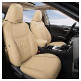 GIANT PANDA Pu Leather Car Seat Covers Full Set Cu