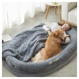 RRPETHOME Human Dog Bed for People Adults, 71" X 4