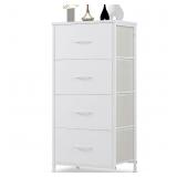 DUMOS Dresser for Bedroom 4 Storage, Tall Fabric C