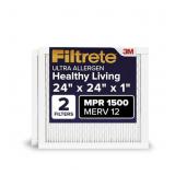 Filtrete 24x24x1 AC Furnace Air Filter, MERV 12, M