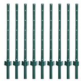 FENSMILE 4 Feet Fence Posts Sturdy Duty Metal Fenc