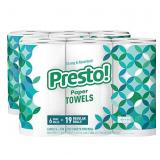 Amazon Brand - Presto! Flex-a-Size Paper Towels, 1